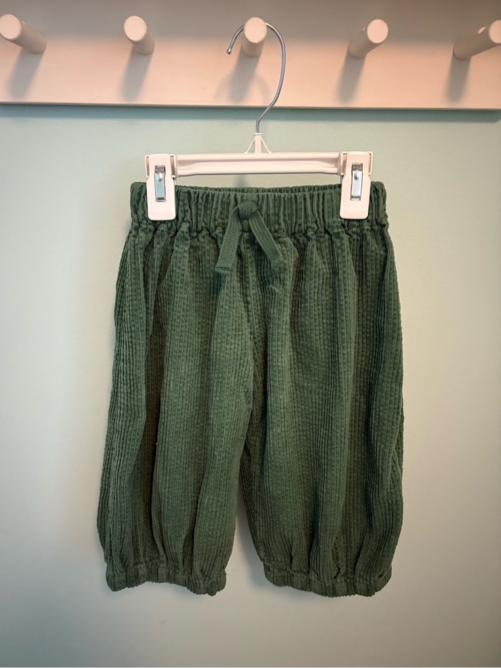 Zara Olive Green Corduroy Jogger Pants